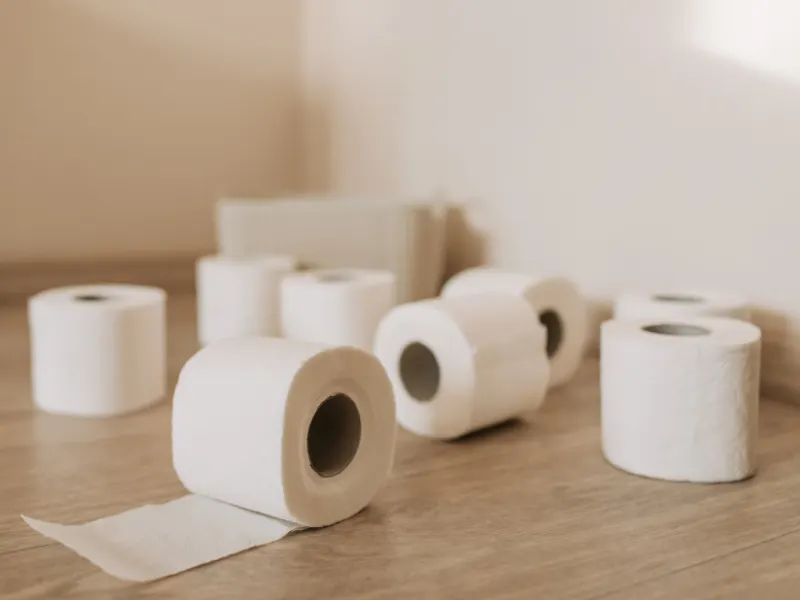 Funda Sourcing bamboo toilet paper product sourcing image with bamboo toilet paper rolls with custom counts, wraps, and cartons