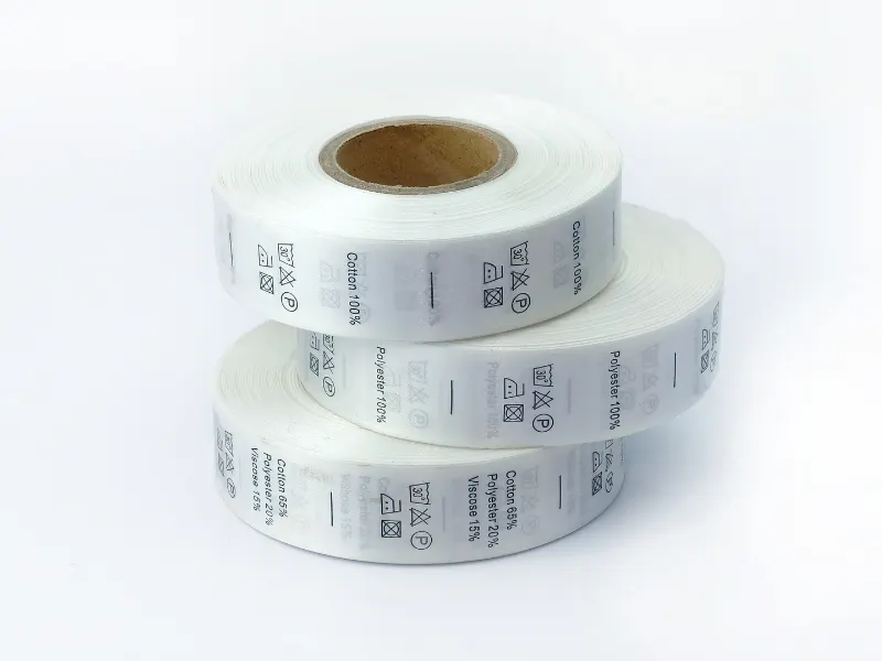 Funda Sourcing custom trims & labels product sourcing image with zippers, pulls, patches, woven labels, hang tags, and retail packaging