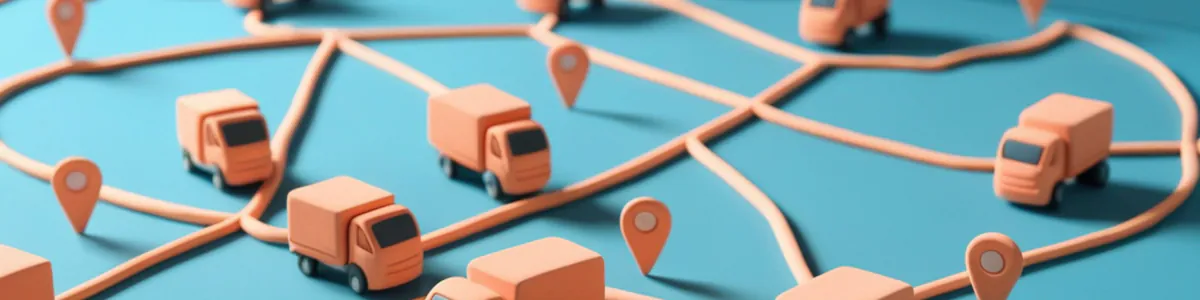 Global delivery route from China and Asian suppliers to destination markets