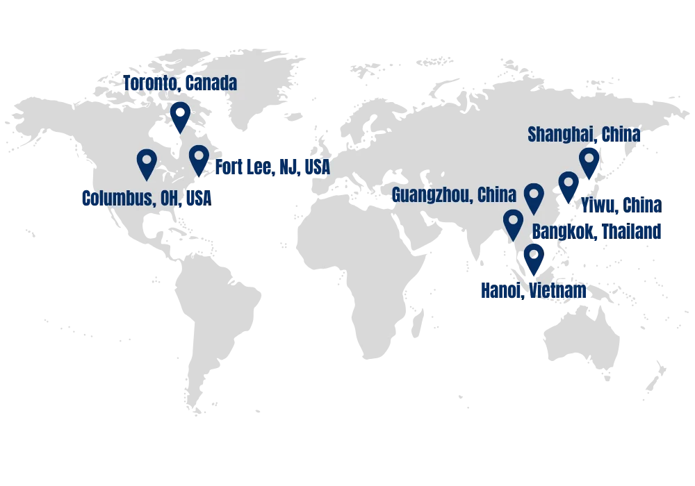Funda Sourcing global office network connecting clients with China and Asia sourcing teams