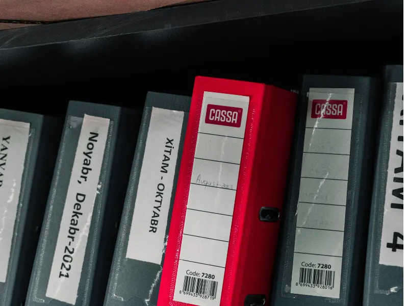 Funda Sourcing office organization product sourcing image with file storage, labels, clips, bins, and drawer systems