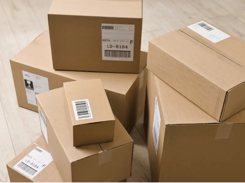 Funda Sourcing private-label home kits product sourcing image with multi-item sets, packaging, labels, inserts, and shipping cartons