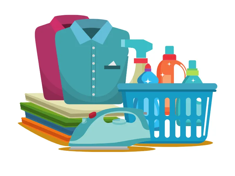 Funda Sourcing private-label laundry kits product sourcing image with starter kits, inserts, labels, cartons, and bundled retail sets