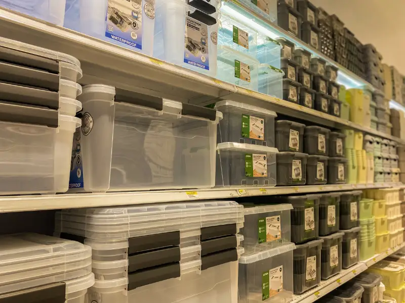 Funda Sourcing storage & organization product sourcing image with practical home storage, racks, containers, and household organizers