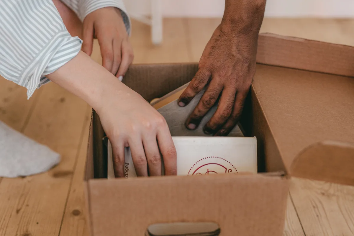 Carton label inspection visual for quality checks before shipping