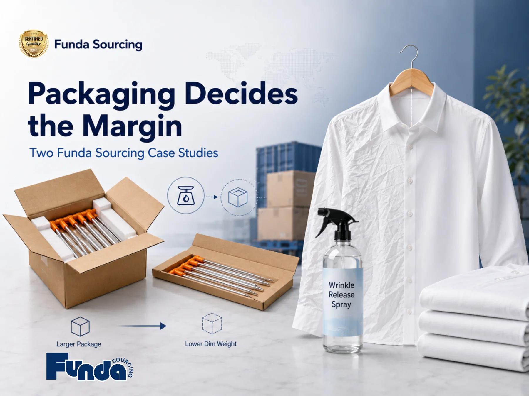 Flat-pack camping tent stakes and wrinkle-release spray packaging case studies