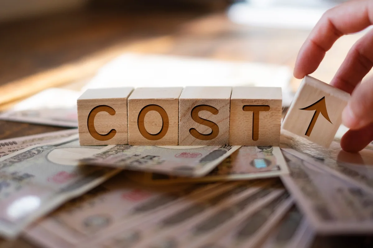 Sample cost breakdown for custom and private label product development