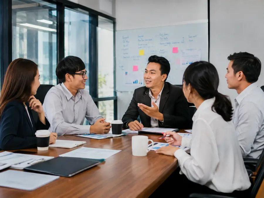 Sourcing team reviewing buyer inquiry details